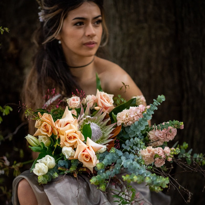Unconditional Love bouquet pictured in Blush Pinks