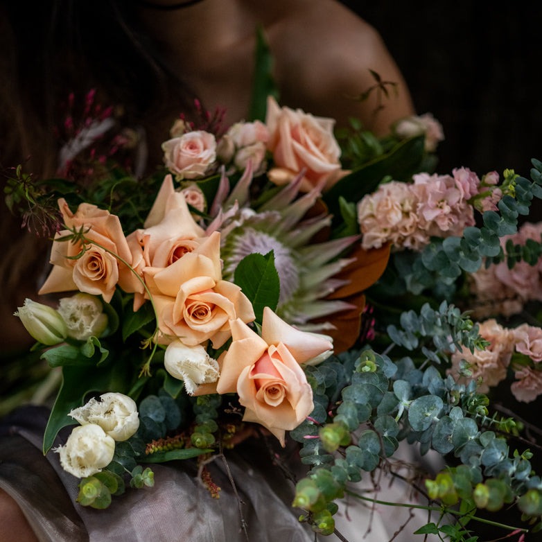 Unconditional Love bouquet pictured in Blush Pinks