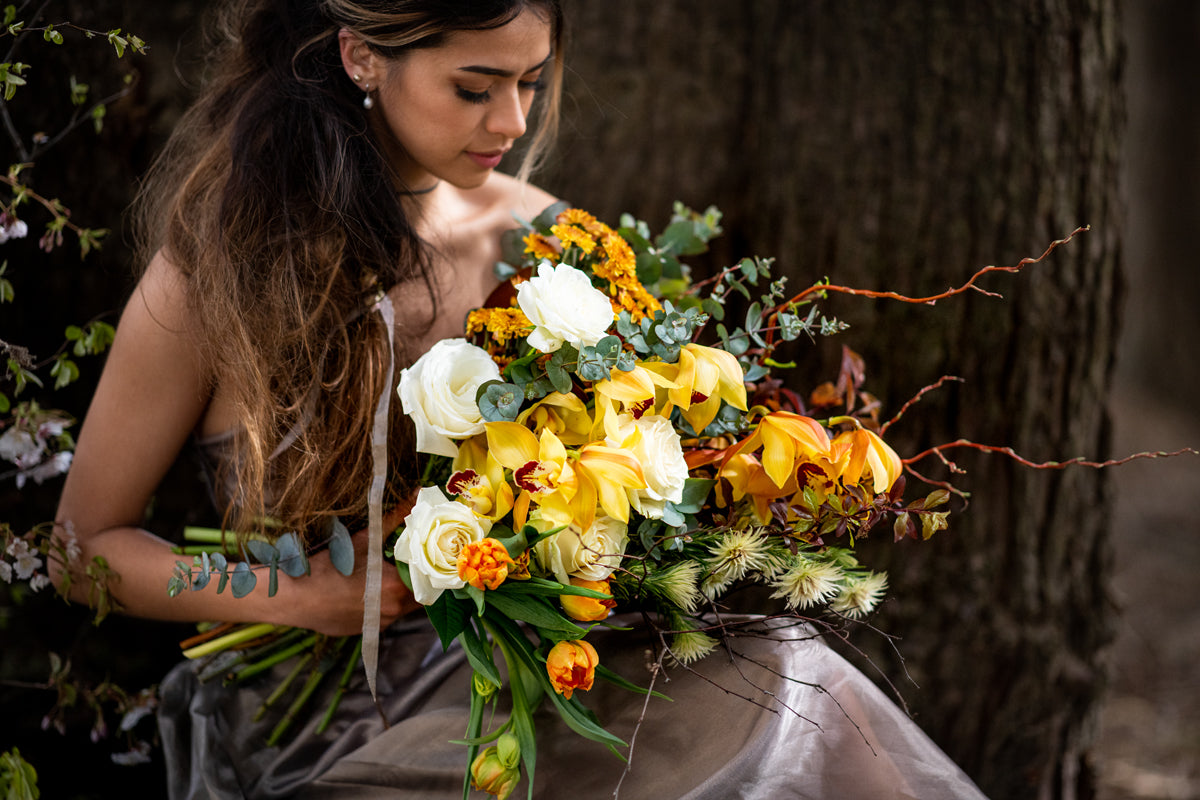 Unconditional Love bouquet pictured in Yellow hues.