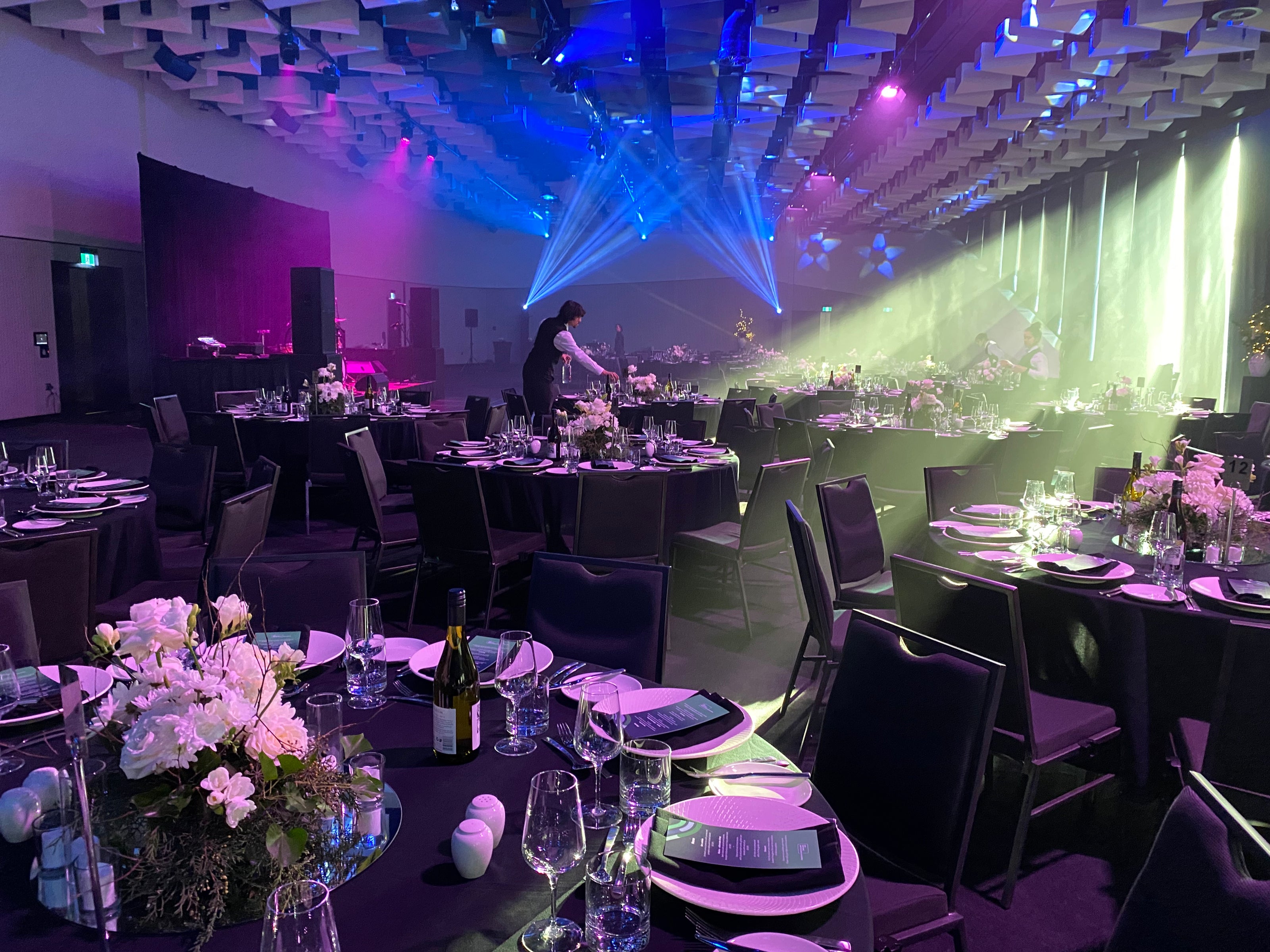 Centerpiece and Outer Room Florals for Supplier Event and Celebration and Te Pae, Christchurch Convention Center