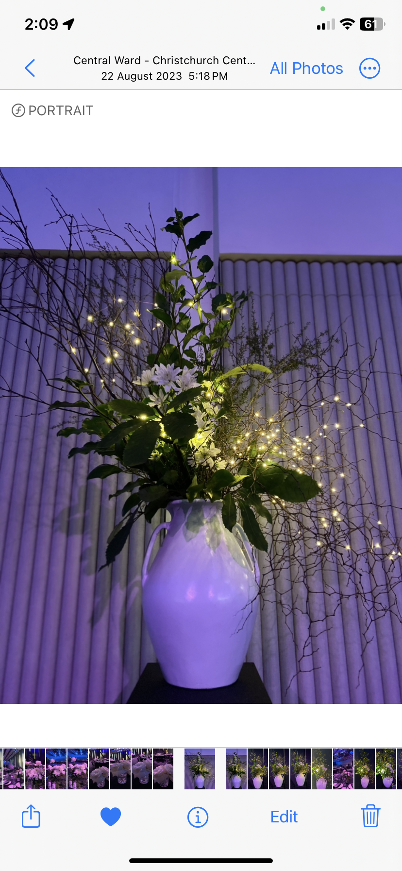 Outer Room Florals for Supplier Event and Celebration and Te Pae, Christchurch Convention Center