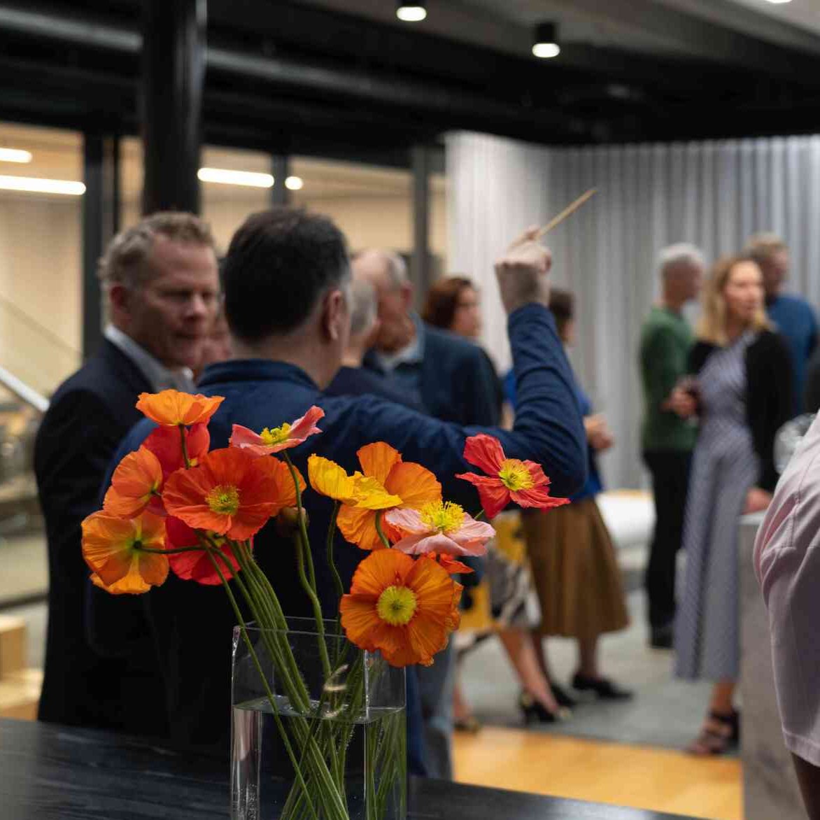 Spring Florals  for Evening Event at Warren and Mahoney, Christchurch Studio