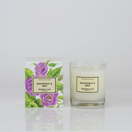 George & Edi Candle - Classic Range: Grapefruit & Mint