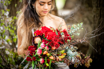 Unconditional Love bouquet pictured in Red tones.
